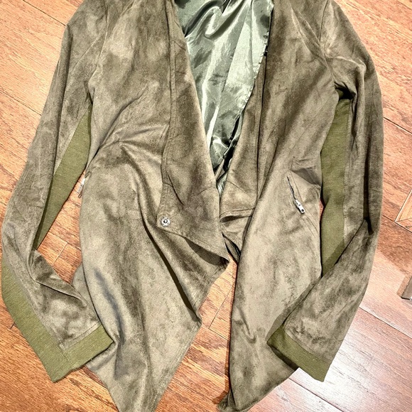 Tobi faux suede moto jacket size xs - Picture 2 of 3